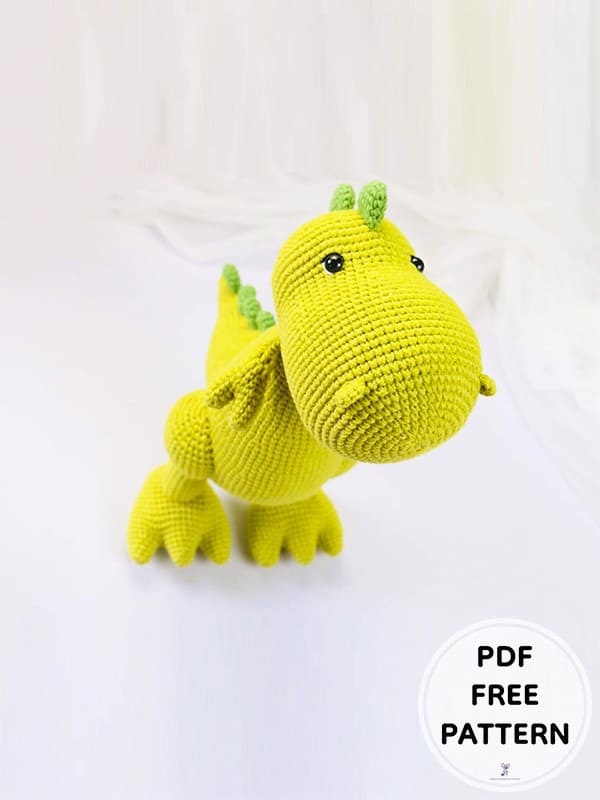 Crochet Dinosaur Amigurumi Free PDF Pattern 3 1