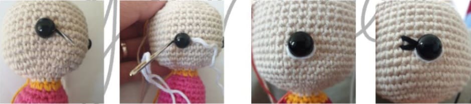 Crochet Doll Adela Amigurumi PDF Pattern Head
