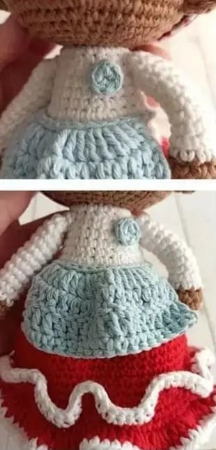 Crochet Doll Alexia Amigurumi PDF Free Pattern Cockade 1