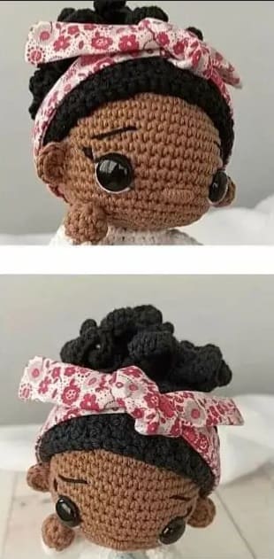 Crochet Doll Alexia Amigurumi PDF Free Pattern Headband