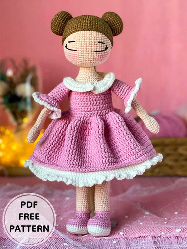 Crochet Doll Yuko PDF Amigurumi Free Pattern