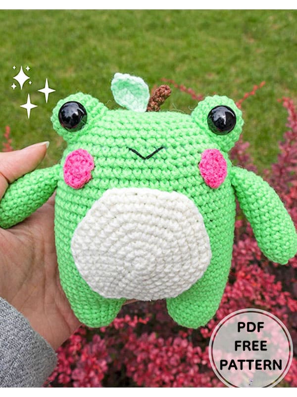 Crochet Frog Apple Amigurumi Free PDF Pattern 2