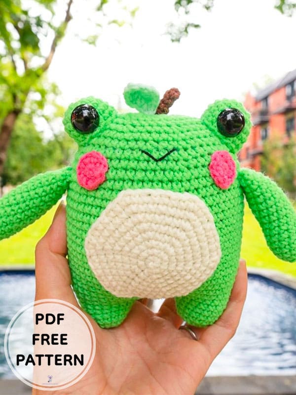 Crochet Frog Apple Amigurumi Free PDF Pattern