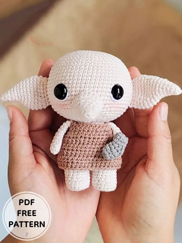 Crochet Harry Potter Dobby Amigurumi PDF Free Pattern2