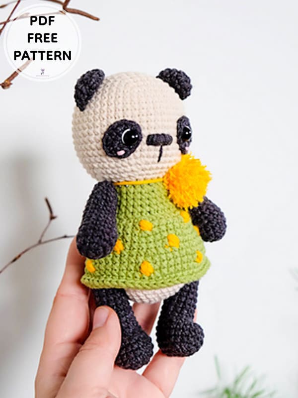 Crochet Little Panda Amigurumi Free PDF Pattern2