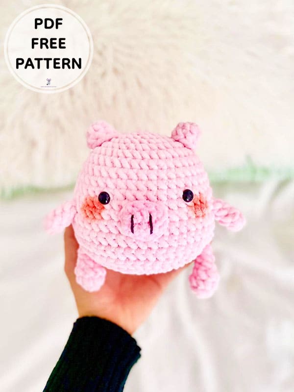 Crochet Little Pig Lizzo Amigurumi PDF Free Pattern 2