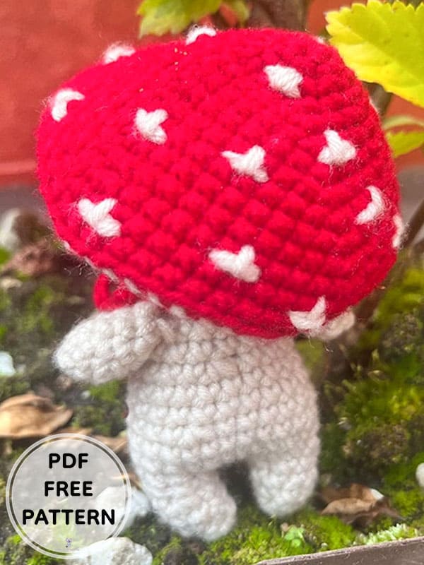 Crochet Mushroom Doll Amigurumi PDF Free Pattern 3
