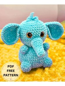 Crochet Plush Elephant Eleanor PDF Amigurumi Free Pattern - 500+ PDF ...