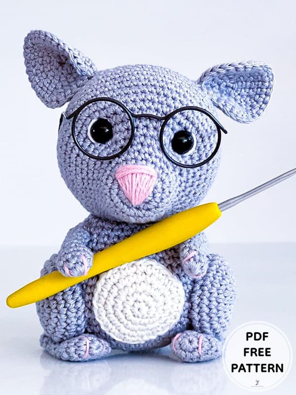Cute Crochet Mouse Amigurumi PDF Free Pattern 2 1