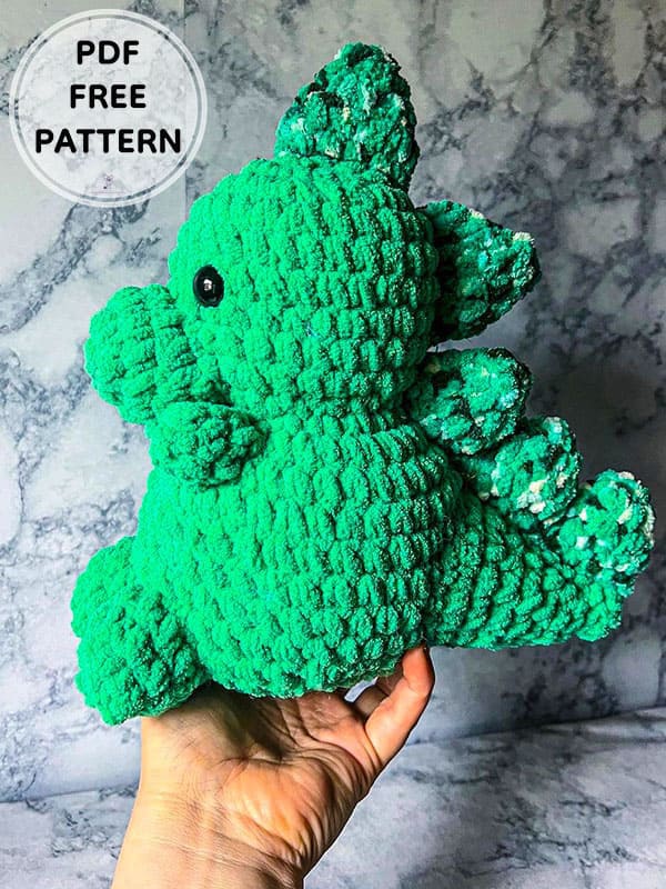 Easy Crochet Dinosaur Trex PDF Amigurumi Free Pattern 2