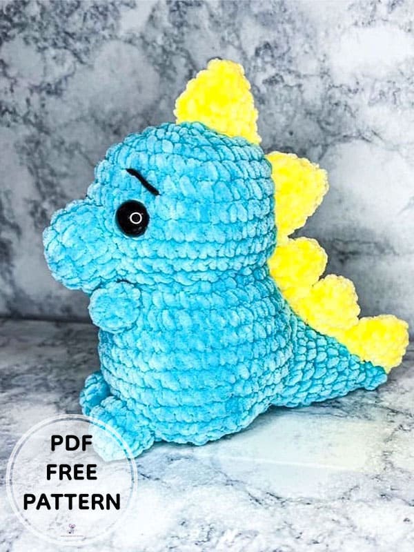 Easy Crochet Dinosaur Trex PDF Amigurumi Free Pattern