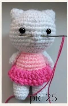 Hello Kitty Amigurumi Free Crochet PDF Pattern 2