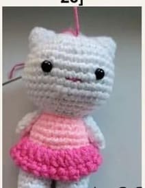 Hello Kitty Amigurumi Free Crochet PDF Pattern 3