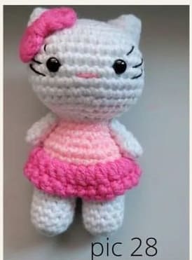 Hello Kitty Amigurumi Free Crochet PDF Pattern 5 1