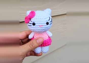Hello Kitty Amigurumi Free Crochet PDF Pattern