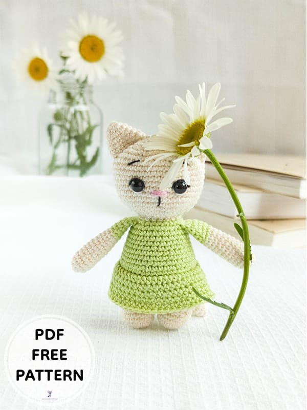 Mrs. Crochet Cat Amigurumi PDF Free Pattern 2 1