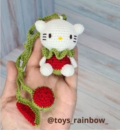 PDF Croche Chaveiro Hello Kitty Receita De Amigurumi Gratis Bracos