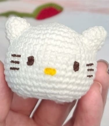 PDF Croche Chaveiro Hello Kitty Receita De Amigurumi Gratis Cabeca