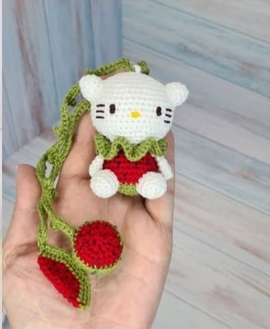 PDF Croche Chaveiro Hello Kitty Receita De Amigurumi Gratis Montagem1