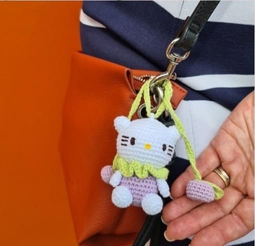 PDF Croche Chaveiro Hello Kitty Receita De Amigurumi Gratis Montagem3