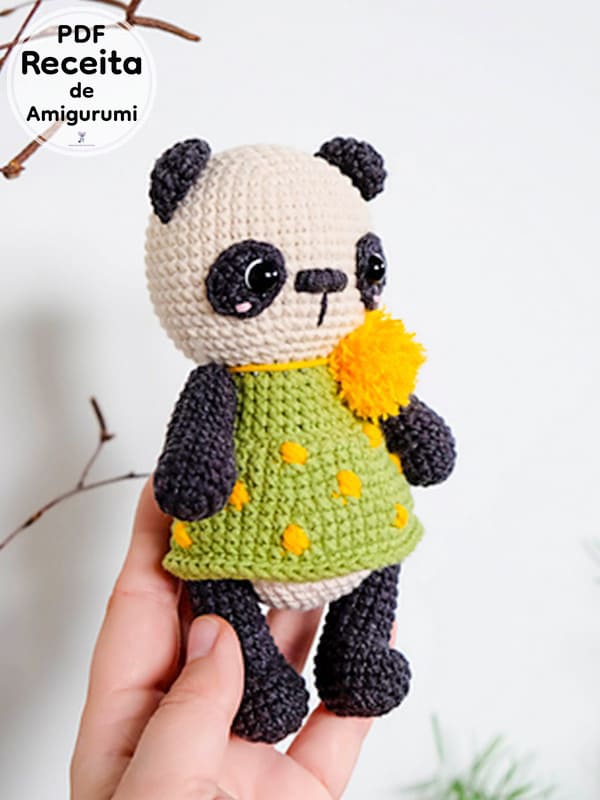 PDF Croche Pequeno Panda Receita De Amigurumi Gratis 2