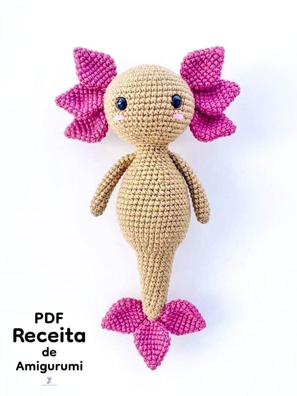 Peixe Axolote PDF Croche Receita De Amigurumi Gratis 1