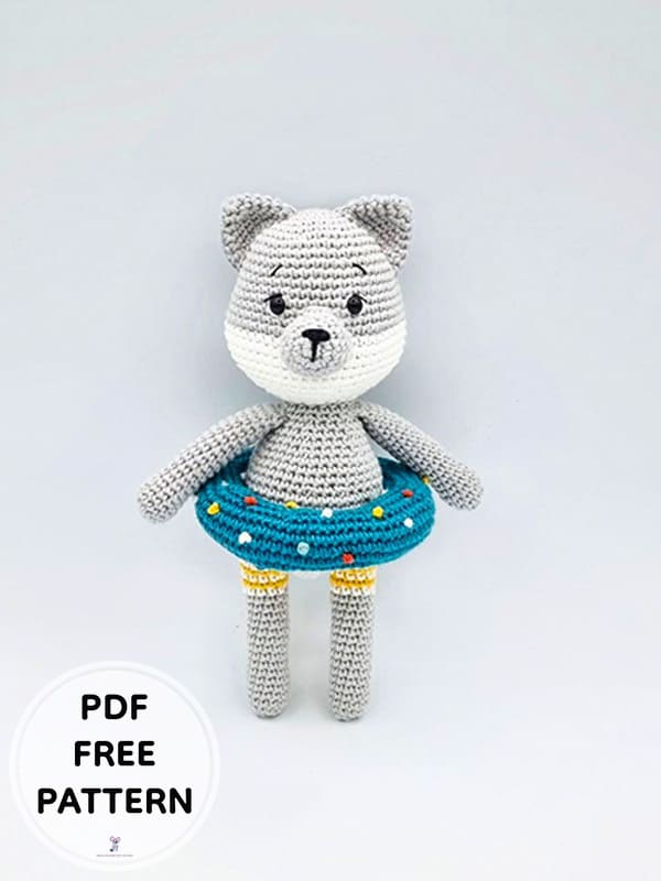 Swimmer Bear Crochet Amigurumi Free PDF Pattern 2 1