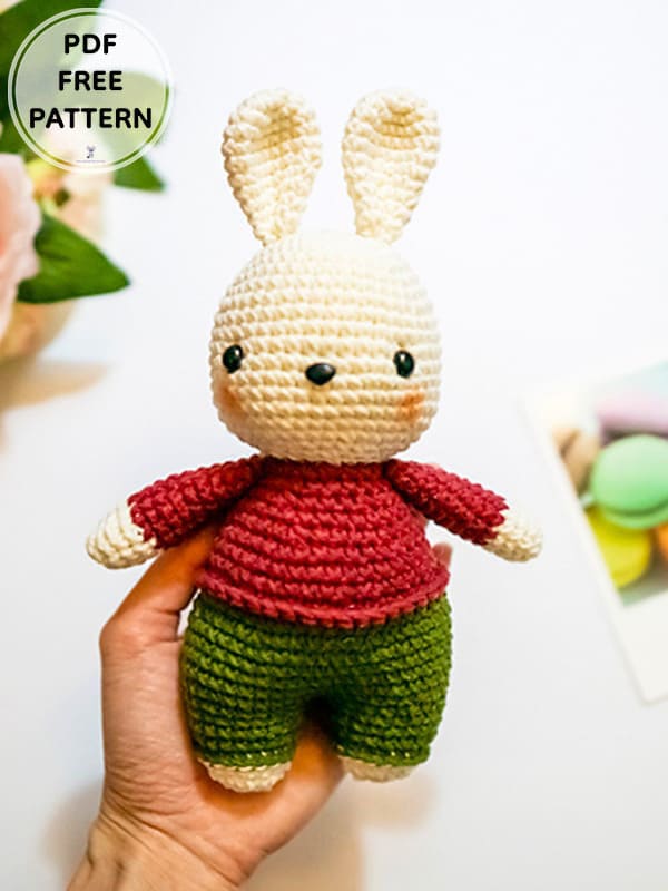 Tommy The Crochet Bunny Amigurumi Free PDF Pattern