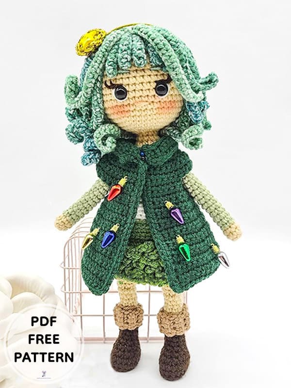 Crochet Doll Mandy Amigurumi PDF Free Pattern