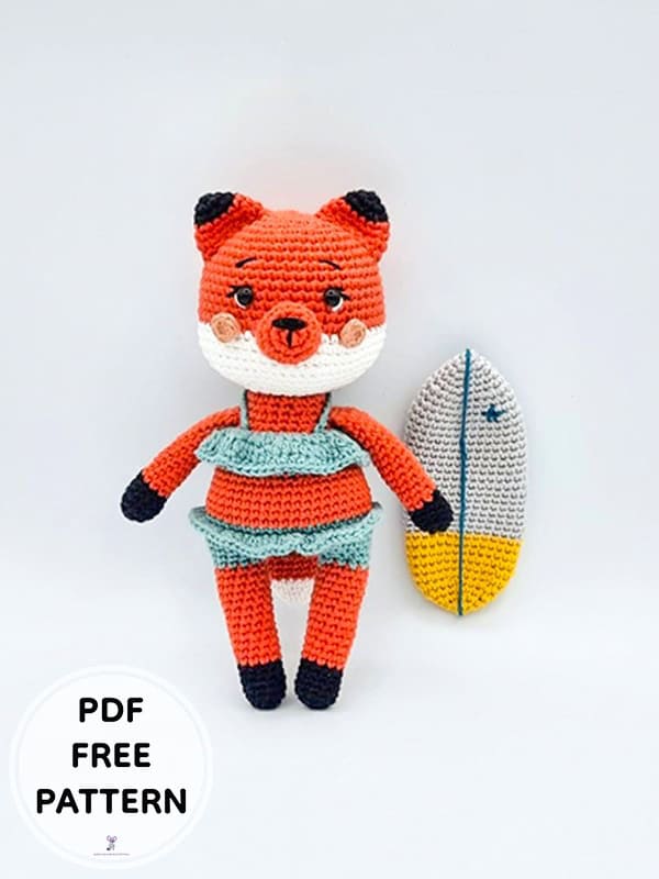 Crochet Fox Pau Amigurumi Free PDF Pattern 01