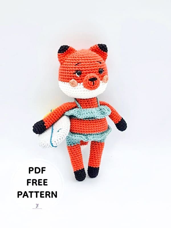 Crochet Fox Pau Amigurumi Free PDF Pattern 02