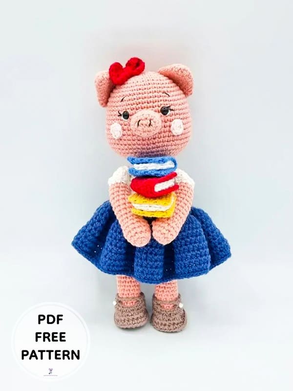 Crochet Pig Marceline Free Amigurumi Pattern