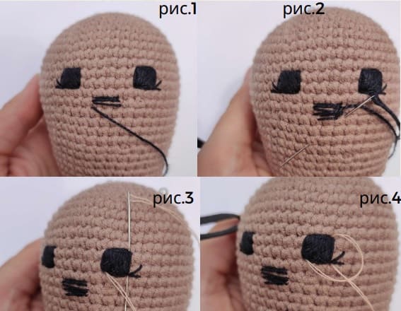 Baby Crochet Seal Amigurumi PDF Free Pattern 6