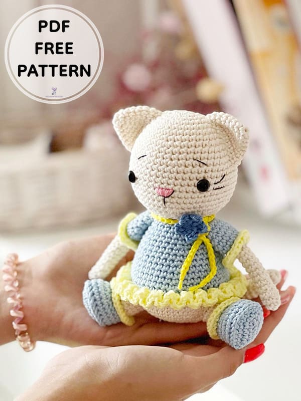Crochet Cat Aurora Amigurumi Free Pattern 1 1