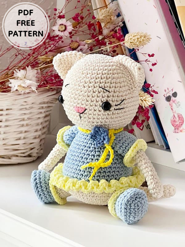 Crochet Cat Aurora Amigurumi Free Pattern