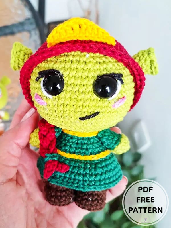 Crochet Doll Fiona Amigurumi Free PDF Pattern