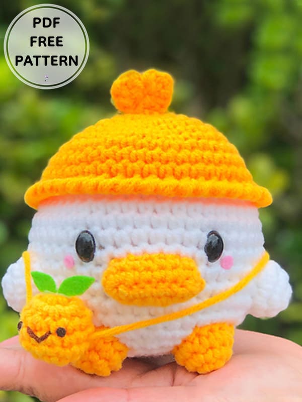 Crochet Duck With Hat Amigurumi Free Pattern