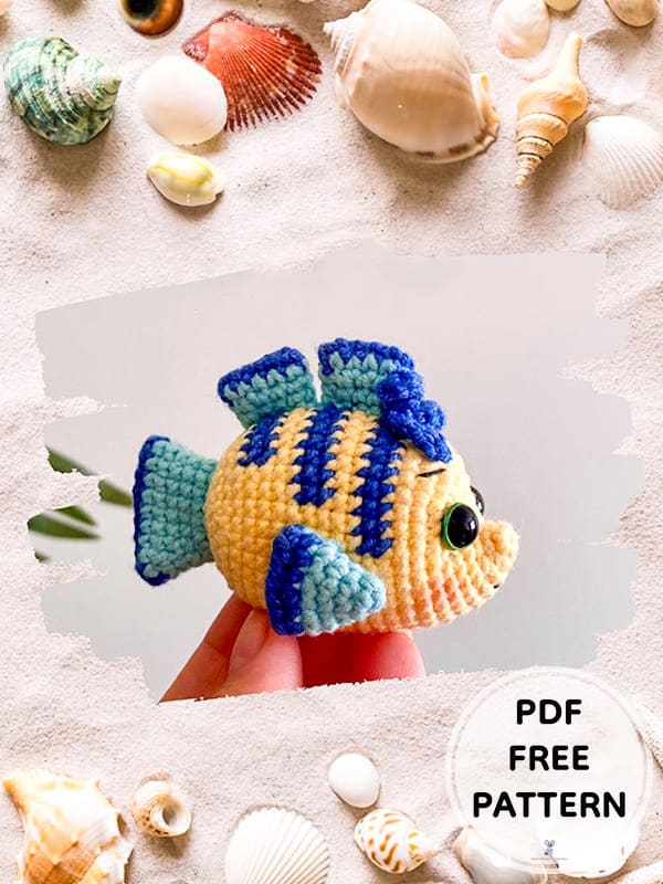 Crochet Fish Flounder Amigurumi Free PDF Pattern1