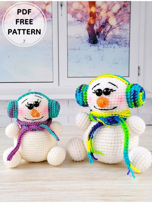 Crochet Snowman Amigurumi Free PDF Pattern