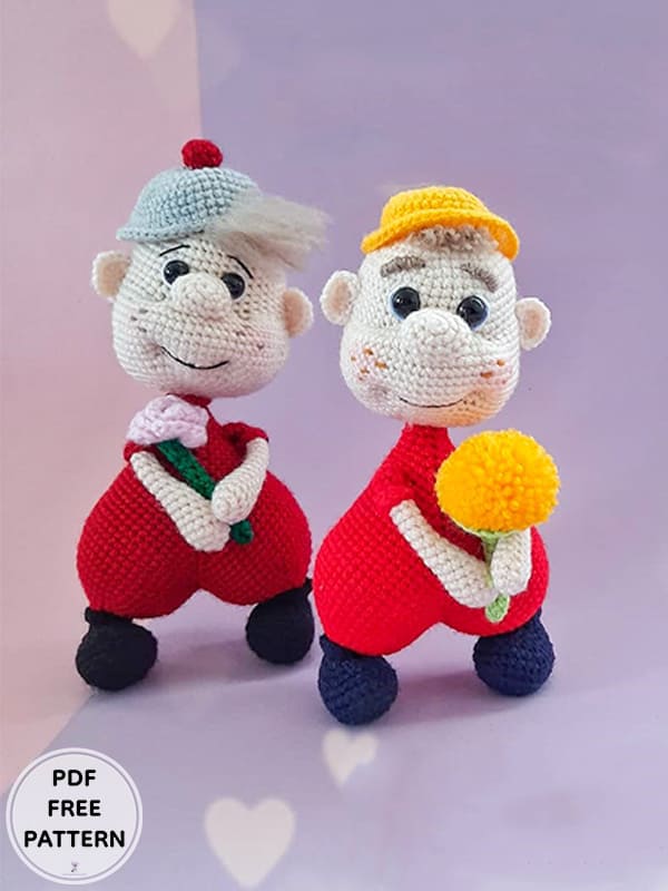 Mr. Valentine Crochet Doll Amigurumi Free Pattern2