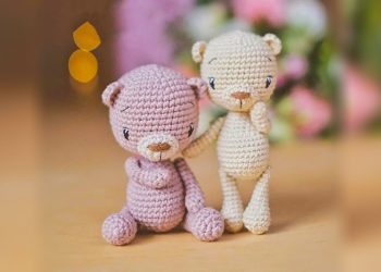 Bright Crochet Teddy Bear Amigurumi Free Pattern