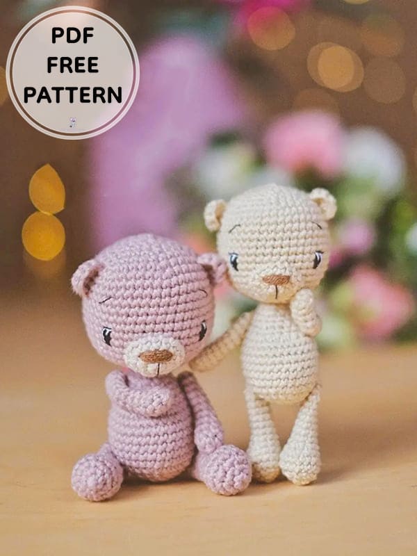 Bright Crochet Teddy Bear Amigurumi Free Pattern3