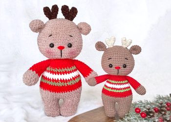 Christmas Crochet Deer Amigurumi PDF Free Pattern