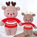 Christmas Crochet Deer Amigurumi PDF Free Pattern 1 75x75