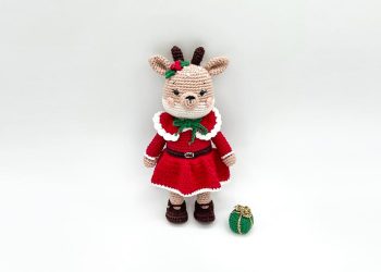 Christmas Crochet Deer Lucie Amigurumi Free Pattern