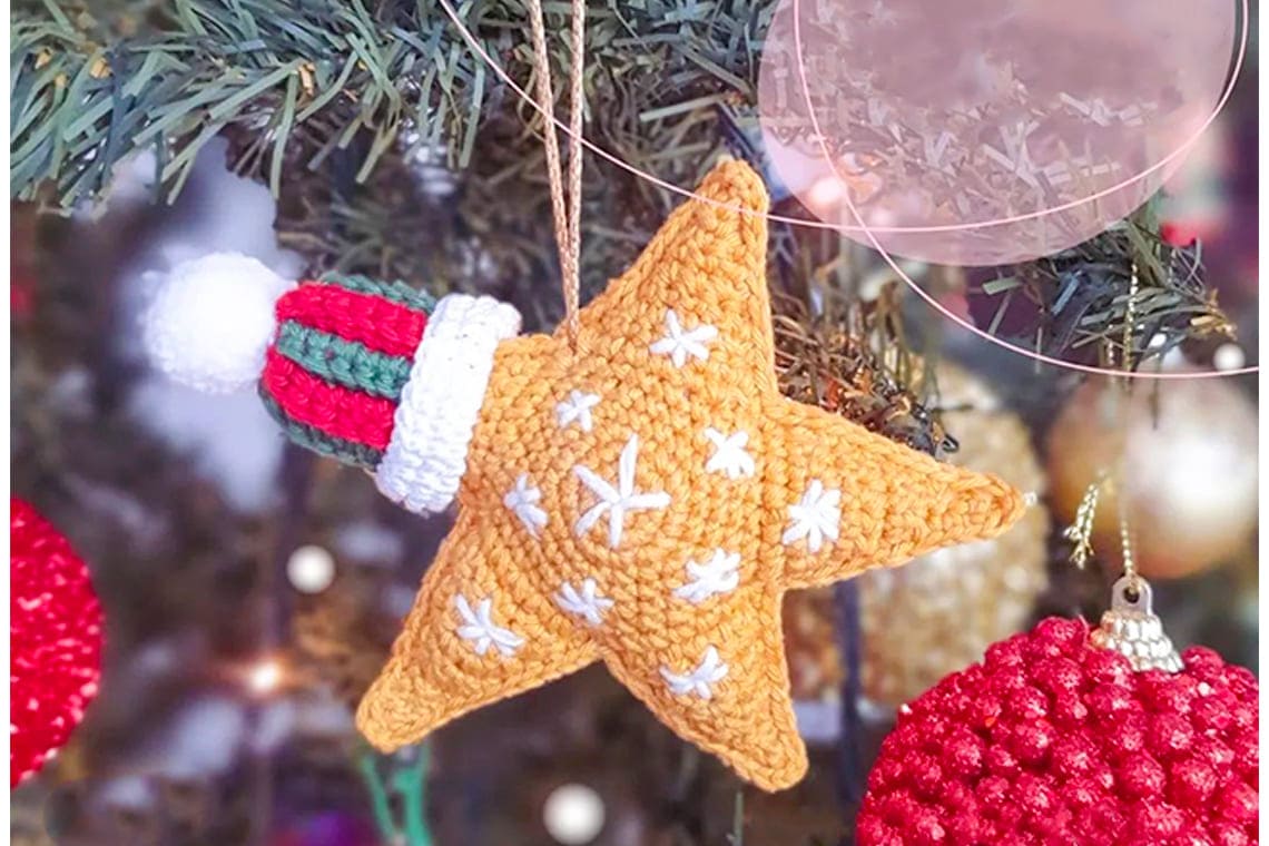 Crochet Christmas Ornaments Star PDF Free Amigurumi Patterns 2