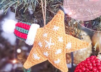 Crochet Christmas Ornaments Star PDF Free Amigurumi Patterns