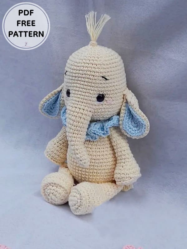 Crochet Elephant Jace PDF Free Amigurumi Patterns 3