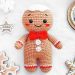 Crochet Gingerbread Man Amigurumi Free PDF Pattern 2 75x75
