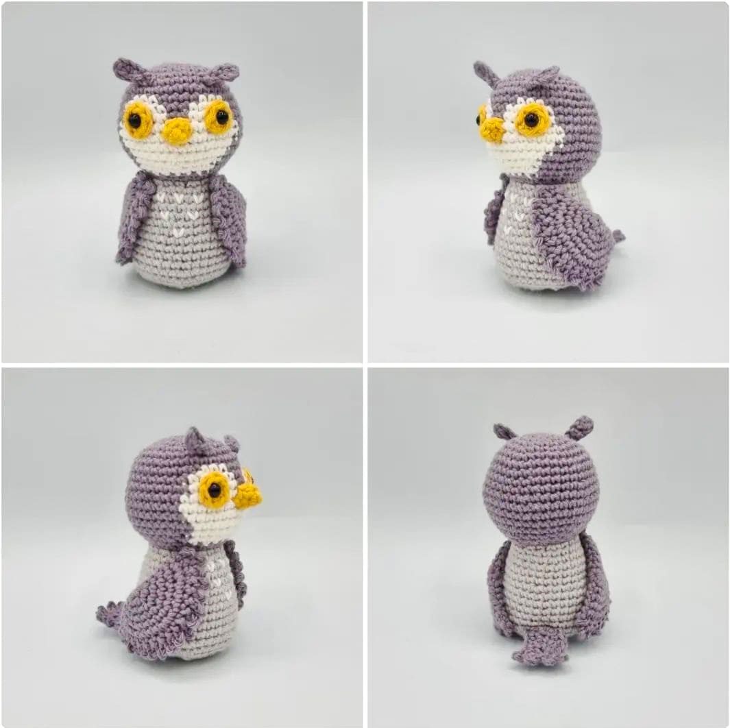 Crochet Owl Daphne Amigurumi Free PDF Pattern 3